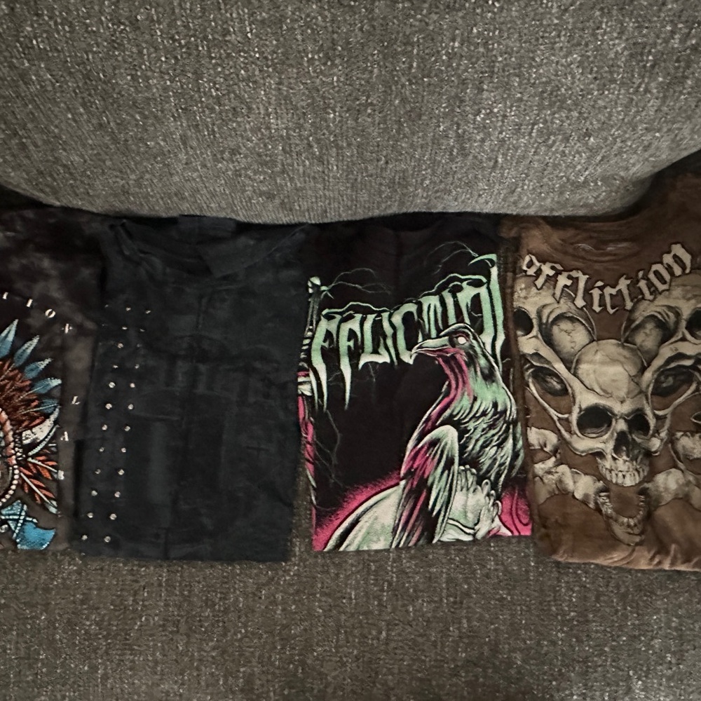 Affliction Black Label Charcoal Tee